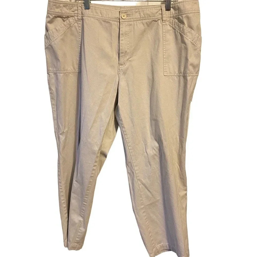 Kim Rogers Cotton Women pants plus size 20WP Pockets Casual